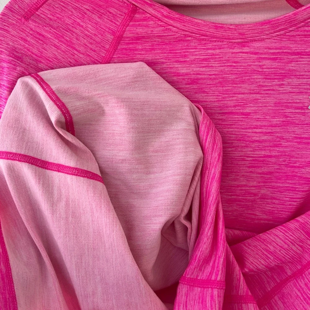 Like New Under Armour Cold Gear Long Sleeve Running Shirt - Pink XS - Picture 5 of 5